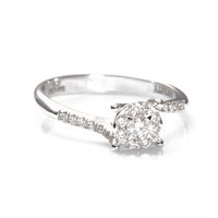 Anello Davite & Delucchi Donna in Oro bianco Diamante AA 030200 OS - AA 030200 OS